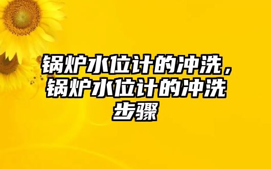 鍋爐水位計的沖洗，鍋爐水位計的沖洗步驟