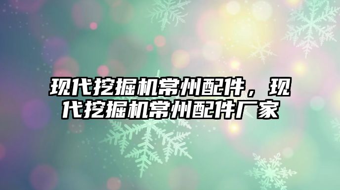 現(xiàn)代挖掘機常州配件，現(xiàn)代挖掘機常州配件廠家