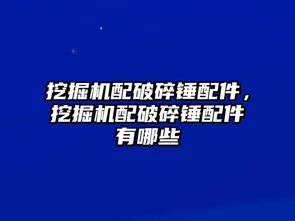 挖掘機(jī)配破碎錘配件，挖掘機(jī)配破碎錘配件有哪些