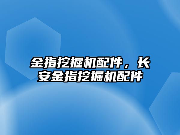 金指挖掘機配件，長安金指挖掘機配件