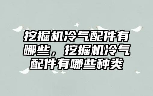 挖掘機冷氣配件有哪些，挖掘機冷氣配件有哪些種類