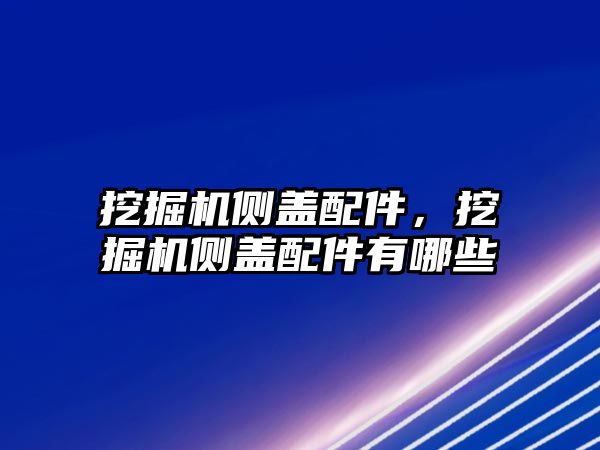 挖掘機側(cè)蓋配件，挖掘機側(cè)蓋配件有哪些