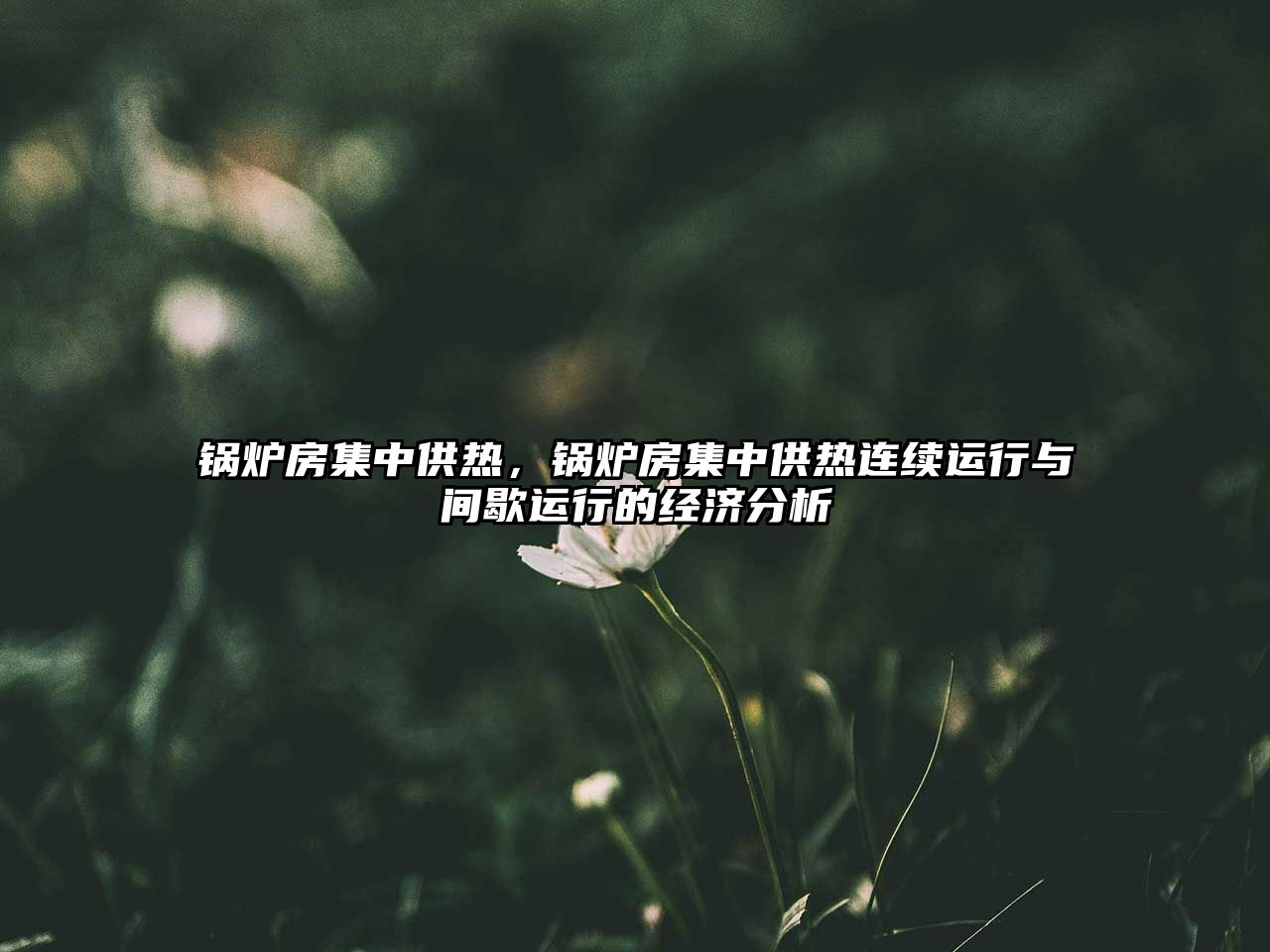 鍋爐房集中供熱，鍋爐房集中供熱連續(xù)運行與間歇運行的經(jīng)濟分析