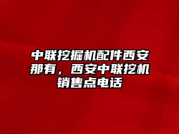 中聯(lián)挖掘機配件西安那有，西安中聯(lián)挖機銷售點電話