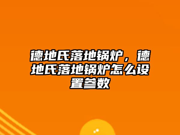 德地氏落地鍋爐，德地氏落地鍋爐怎么設(shè)置參數(shù)