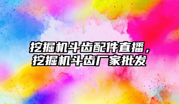 挖掘機斗齒配件直播，挖掘機斗齒廠家批發(fā)