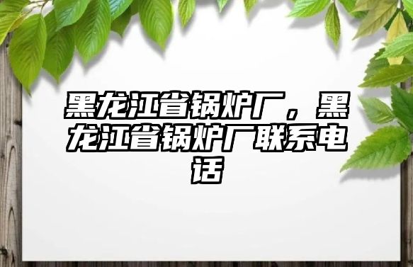 黑龍江省鍋爐廠，黑龍江省鍋爐廠聯(lián)系電話