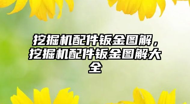 挖掘機配件鈑金圖解，挖掘機配件鈑金圖解大全