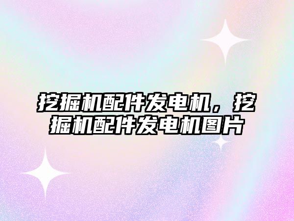 挖掘機配件發(fā)電機，挖掘機配件發(fā)電機圖片