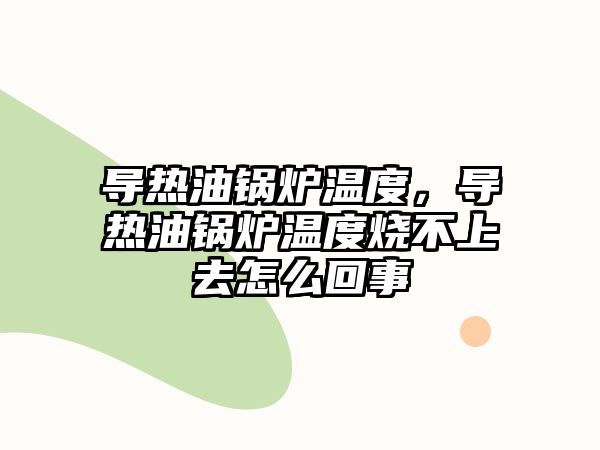 導(dǎo)熱油鍋爐溫度，導(dǎo)熱油鍋爐溫度燒不上去怎么回事