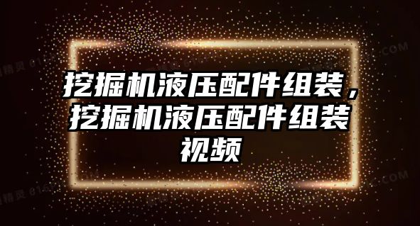 挖掘機(jī)液壓配件組裝，挖掘機(jī)液壓配件組裝視頻