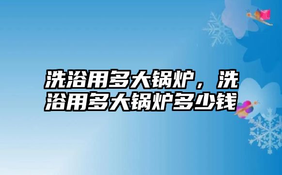 洗浴用多大鍋爐，洗浴用多大鍋爐多少錢