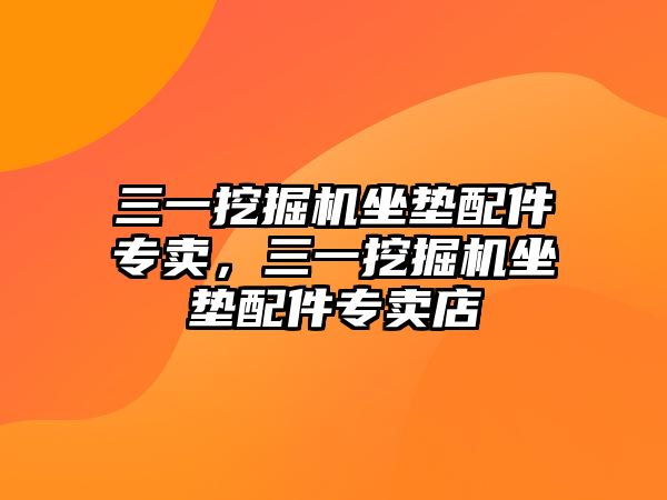 三一挖掘機坐墊配件專賣，三一挖掘機坐墊配件專賣店