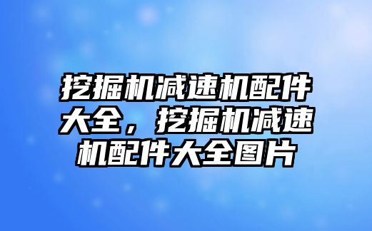 挖掘機減速機配件大全，挖掘機減速機配件大全圖片