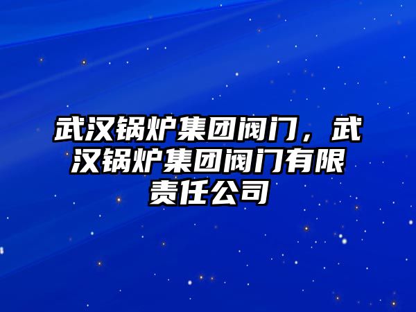 武漢鍋爐集團(tuán)閥門，武漢鍋爐集團(tuán)閥門有限責(zé)任公司