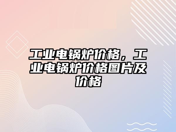 工業(yè)電鍋爐價格，工業(yè)電鍋爐價格圖片及價格