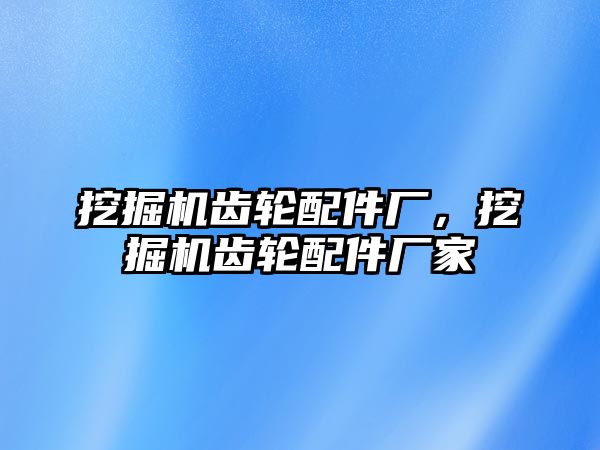 挖掘機(jī)齒輪配件廠，挖掘機(jī)齒輪配件廠家