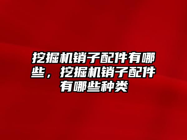 挖掘機銷子配件有哪些，挖掘機銷子配件有哪些種類