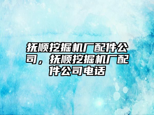 撫順挖掘機廠配件公司，撫順挖掘機廠配件公司電話