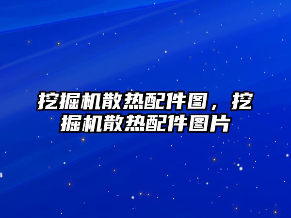 挖掘機散熱配件圖，挖掘機散熱配件圖片