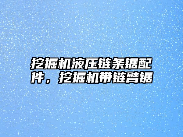 挖掘機液壓鏈條鋸配件，挖掘機帶鏈臂鋸