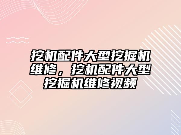 挖機配件大型挖掘機維修，挖機配件大型挖掘機維修視頻