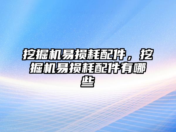 挖掘機(jī)易損耗配件，挖掘機(jī)易損耗配件有哪些