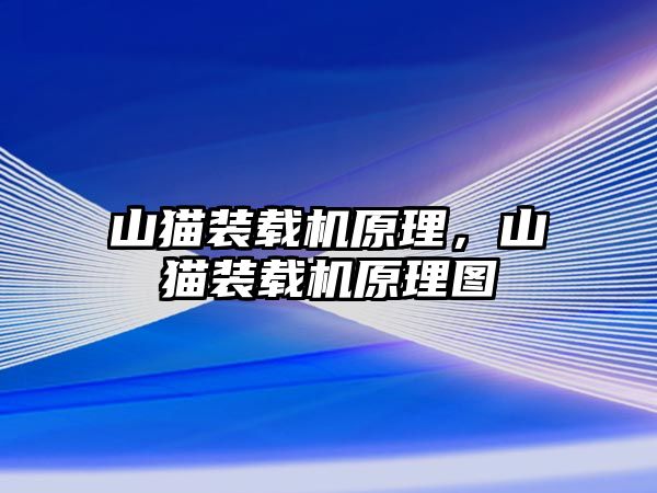 山貓裝載機原理，山貓裝載機原理圖