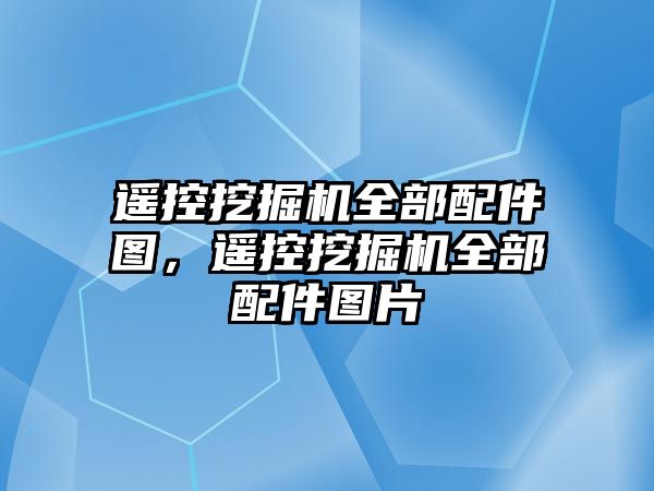 遙控挖掘機全部配件圖，遙控挖掘機全部配件圖片