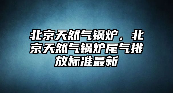 北京天然氣鍋爐，北京天然氣鍋爐尾氣排放標(biāo)準(zhǔn)最新