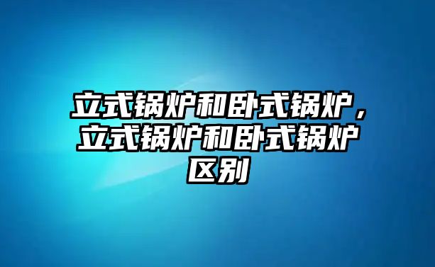 立式鍋爐和臥式鍋爐，立式鍋爐和臥式鍋爐區(qū)別