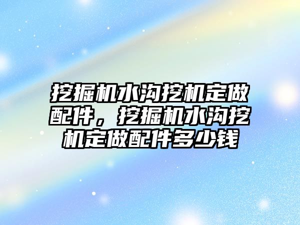 挖掘機(jī)水溝挖機(jī)定做配件，挖掘機(jī)水溝挖機(jī)定做配件多少錢