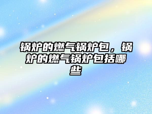 鍋爐的燃?xì)忮仩t包，鍋爐的燃?xì)忮仩t包括哪些