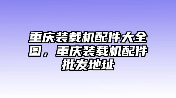 重慶裝載機配件大全圖，重慶裝載機配件批發(fā)地址