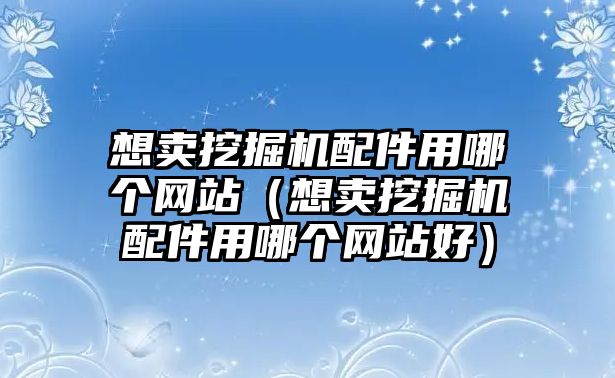 想賣挖掘機(jī)配件用哪個(gè)網(wǎng)站（想賣挖掘機(jī)配件用哪個(gè)網(wǎng)站好）