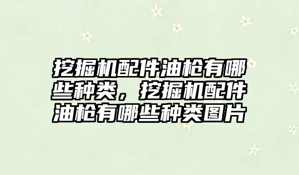 挖掘機配件油槍有哪些種類，挖掘機配件油槍有哪些種類圖片