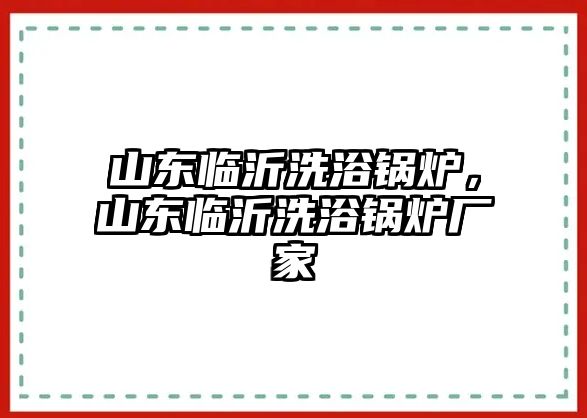 山東臨沂洗浴鍋爐，山東臨沂洗浴鍋爐廠家