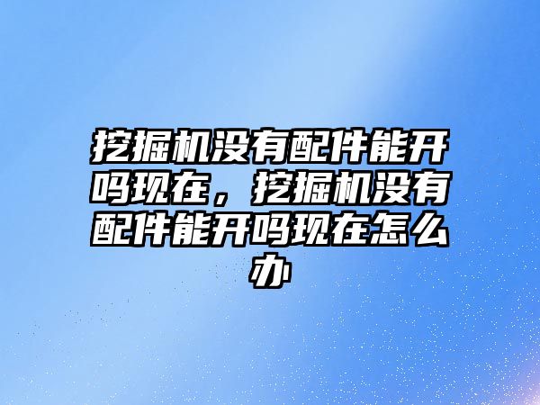 挖掘機沒有配件能開嗎現(xiàn)在，挖掘機沒有配件能開嗎現(xiàn)在怎么辦