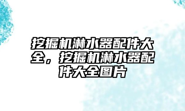 挖掘機淋水器配件大全，挖掘機淋水器配件大全圖片