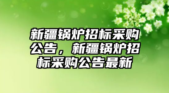 新疆鍋爐招標(biāo)采購公告，新疆鍋爐招標(biāo)采購公告最新