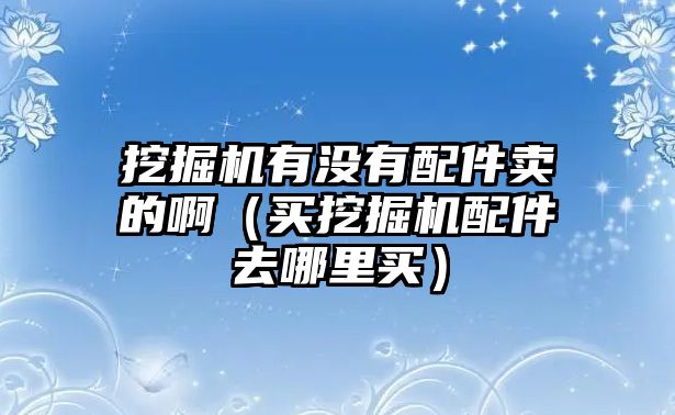 挖掘機有沒有配件賣的?。ㄙI挖掘機配件去哪里買）