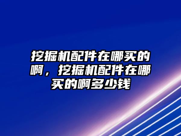 挖掘機配件在哪買的啊，挖掘機配件在哪買的啊多少錢