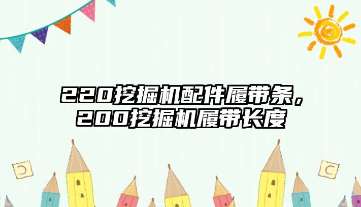 220挖掘機配件履帶條，200挖掘機履帶長度