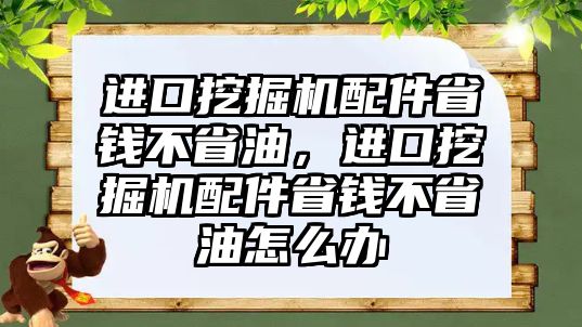 進口挖掘機配件省錢不省油，進口挖掘機配件省錢不省油怎么辦