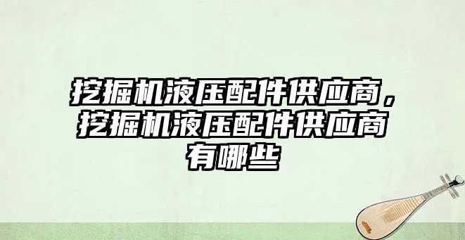 挖掘機液壓配件供應商，挖掘機液壓配件供應商有哪些