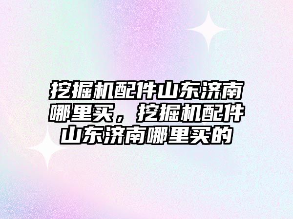 挖掘機配件山東濟南哪里買，挖掘機配件山東濟南哪里買的