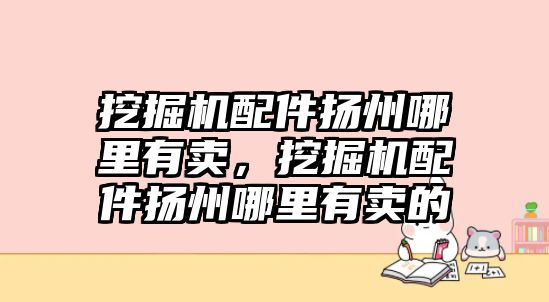 挖掘機配件揚州哪里有賣，挖掘機配件揚州哪里有賣的