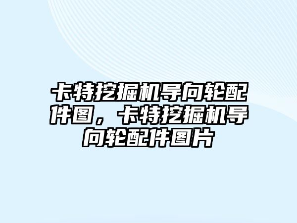 卡特挖掘機導向輪配件圖，卡特挖掘機導向輪配件圖片