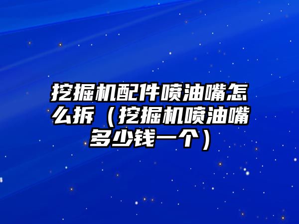 挖掘機配件噴油嘴怎么拆（挖掘機噴油嘴多少錢一個）