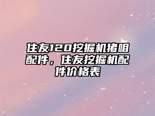 住友120挖掘機(jī)豬咀配件，住友挖掘機(jī)配件價格表